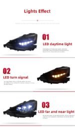 Full LED Headlights for Lexus IS 20 13-20 16 LED Turn Signal Lamp High Low Beam One Lens Front Daytime Light - Image 5