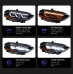 Car Styling Head Lights for Ford Mustang Headlights 20 18-20 22 Mustang LED Headlight Upgrade DRL Hid Bi Xenon Lamp - Image 3
