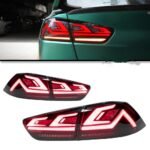 Car Accessories LED Taillights For Lancer EX EVO 20 09-20 16 Facelift Rear Lamps DRL Signal Automotive Plug And Play