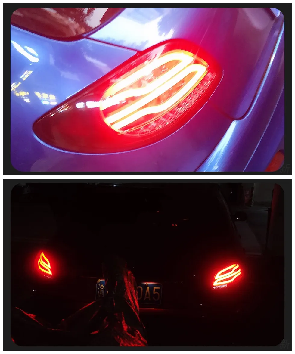 Taillights For Peugeot 206 Tail Lights 2004-2008 206CC LED Tail Lamp 207 LED DRL Brake Signal Reverse Lights