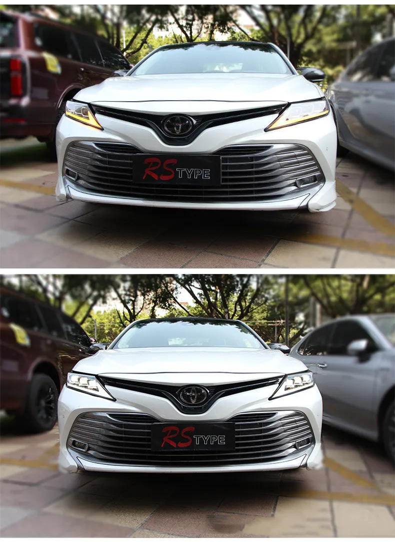 Auto Headlights For Toyota 8th Generation Camry 20 18-2022 LED Daytime Running Lights Dynamic Turn Signal