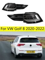 2 Colors Car Styling Tail Lamp for Golf8 Gti Taillights 20 20-2023 MK8 LED Taillight Golf MK8 Rear Stop DRL Brake Auto Accessories