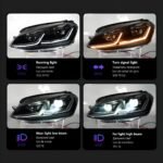 LED Headlight for Golf 7 MK7 GTI 20 13-20 17 Headlights Signal Light Day Running Light DRL LED Car Assembly - Image 4