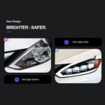 Nissan Sylphy Sentra 20 16-20 19 DRL Angel Eye Dynamic Design Turn Signal Light Front Lamp Assembly - Image 2