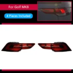 2 Colors Car Styling Tail Lamp for Golf8 Gti Taillights 20 20-2023 MK8 LED Taillight Golf MK8 Rear Stop DRL Brake Auto Accessories - Image 6
