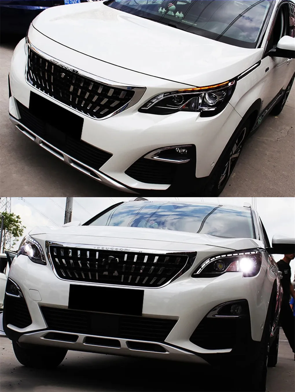 Head Lamp for Peugeot 4008 5008 LED Headlight 20 17-2021 Headlights 4008 5008 DRL Turn Signal High Beam Working Light