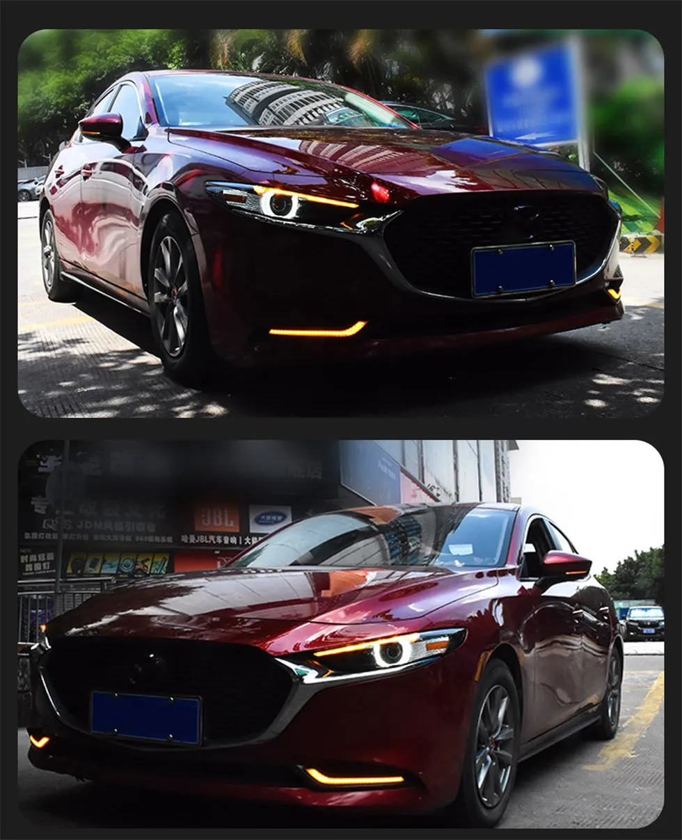 LED Headlights For Mazda 3 Axela 20 20-2023 LED Lights DRL HID Dynamic Turning Front Head Lights Assembly