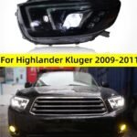 Auto Headlight Assembly For Highlander 2009-2011 Kluger LED Light Source High Beam Lens Dynamic Signal Lamp