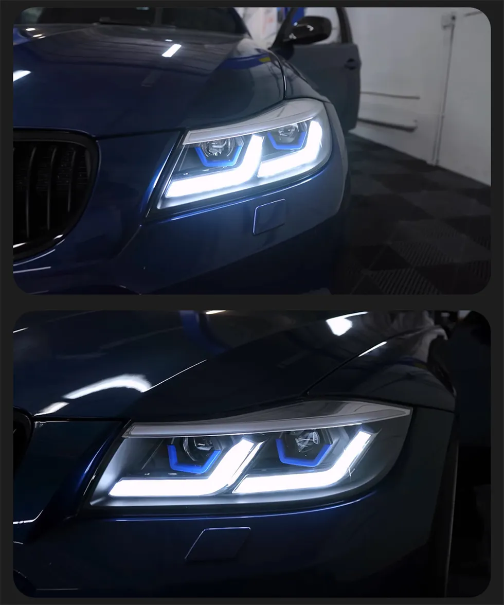 LED Headlight for BMW E90 Headlights 2005-2012 320i 318i 323i 3 Series DRL Daytime Lights HID Signal Lamp