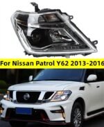 Car Headlights For Nissan Patrol Y62 2013-20 16 LED DRL Front Dynamic Turn Signal Lamp LED Lens Auto Assembly