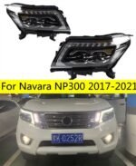 2 PCS Auto Car HeadLight Parts For Navara NP300 20 17-2021 Modified LED Lamps Headlights Daytime Running Lights