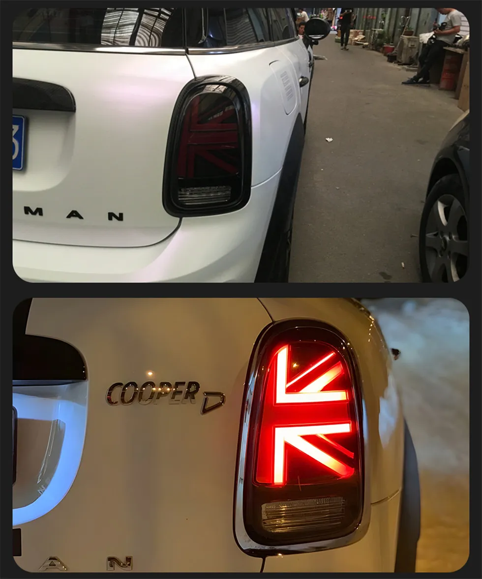 Car Taillights for MINI Cooper Countryman 20 14-20 19 F60 Dynamic Signal Tail Lamp DRL Brake Reverse Lights