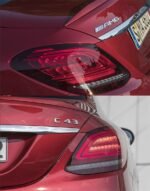 2 PCS Auto Tail Light Parts for Mercedes Benz C Class W205 C180 C200 C260 20 15-20 21 Taillights Rear Lamp LED DRL Signal Brake Reversing Parking FACELIFT - Image 3