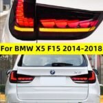 Auto Tail Lamp for BMW X5 F15 LED Tail Light 2014-20 18 F15 Dragon Scale Rear Fog Brake Turn Signal Taillight