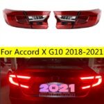 Auto Taillights For Accord X 20 18-2021 G10 LED Taillight Assembly Upgrade Original Design Dynamic Turn Signal Lamp Accessories Kit