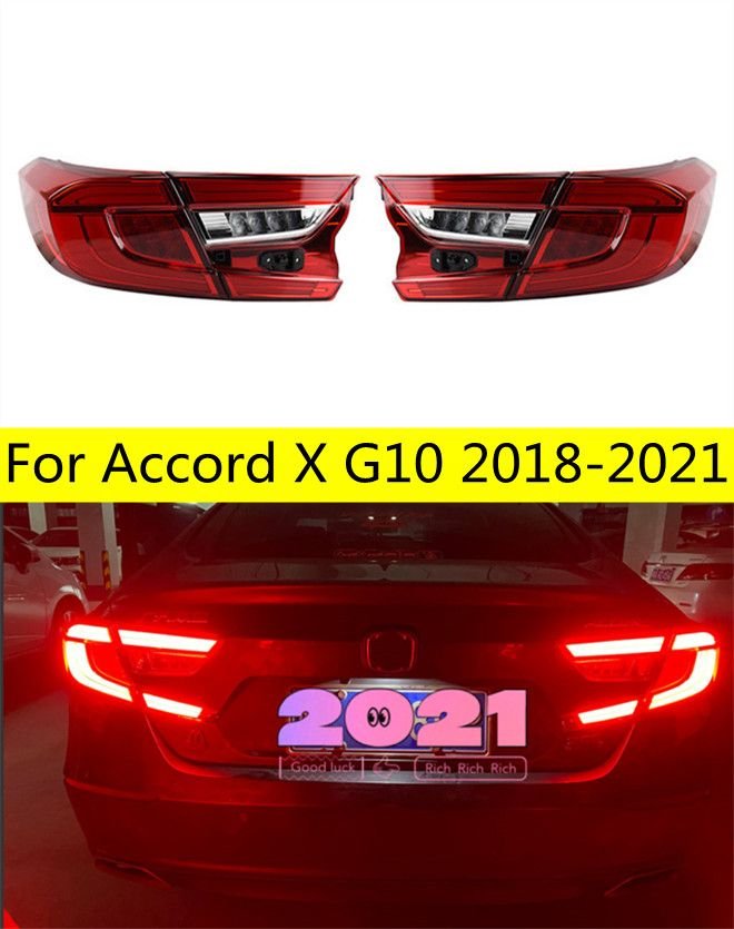 2581637c-f2c6-456f-ac20-77117f2a042f Auto Taillights For Accord X 20 18-2021 G10 LED Taillight Assembly Upgrade Original Design Dynamic Turn Signal Lamp Accessories Kit - Image 1