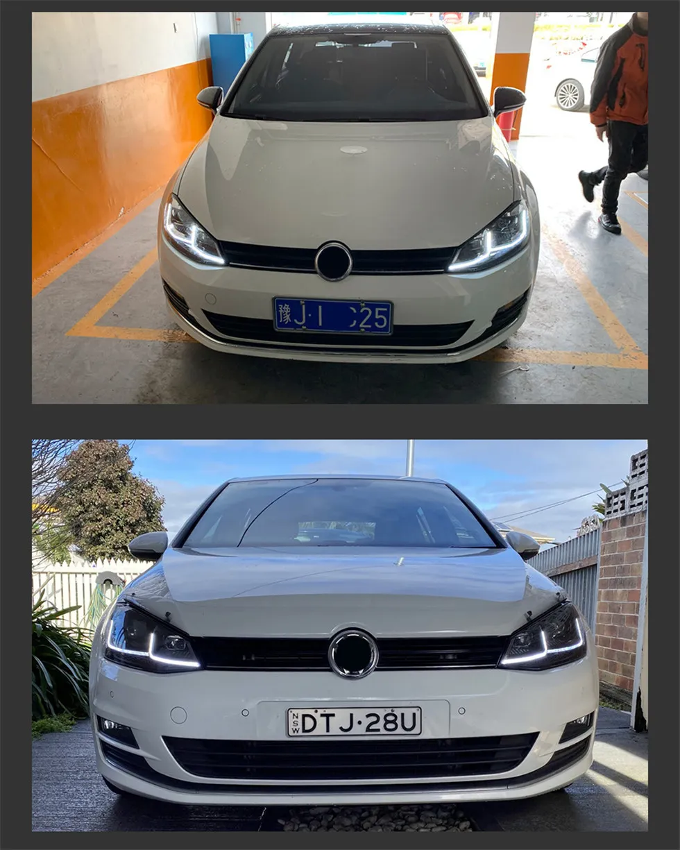 Car Lights for VW Golf 7.5 LED Headlight 2013-20 20 Golf 7 Hid Head Lamp Dynamic Signal Bi Xenon Driving Light