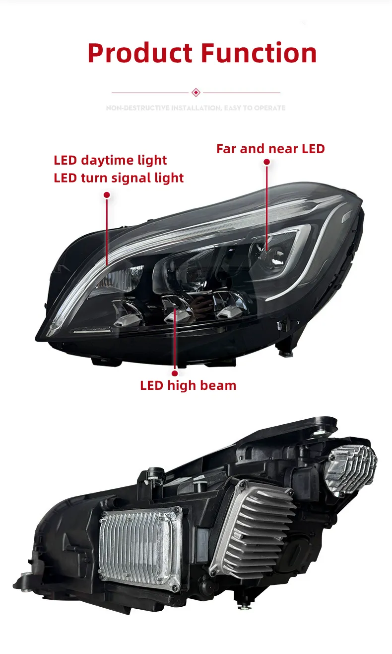 Car Lights Assembly For For BENZ CLS W218 20 12-20 17 Headlight LED Daytime light Turn Signal Accessories