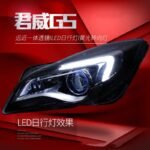 Headlights Assembly For Buick Regal GS 2014-2016 High Configuration LED Daytime Running Light Lens Xenon Lamp - Image 3