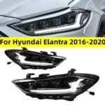 LED HeadLight Assembly For Hyundai Elantra 20 16-20 20 Matrix Front Headlights Replacement Signal Driving Light