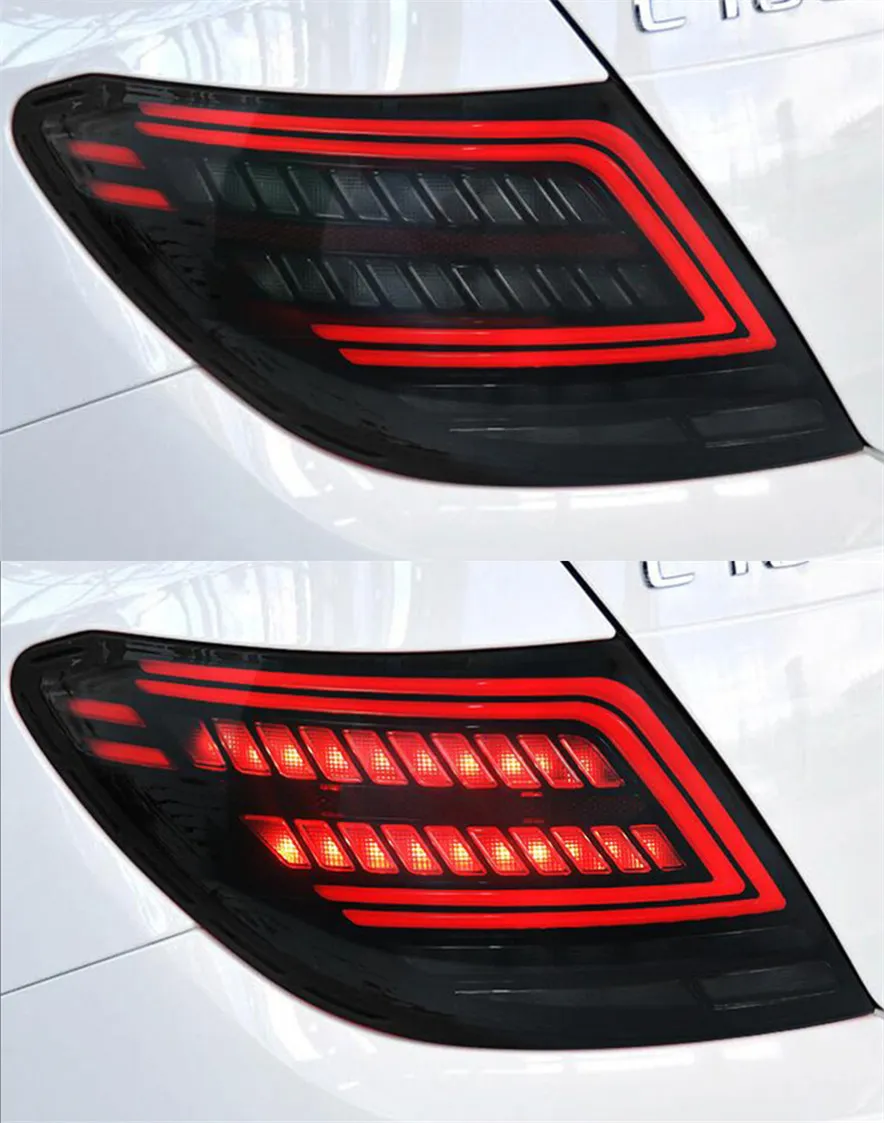 Tail Light for W204 C200 2007-2015 C260 Taillights Rear Lamp LED DRL Running Signal Brake Reversing Parking light Facelift