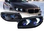 Head Lamp for BMW X1 LED Headlight 20 10-20 15 Headlights E84 DRL Turn Signal High Beam Angel Eye