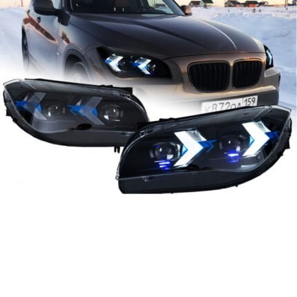Head Lamp for BMW X1 LED Headlight 20 10-20 15 Headlights E84 DRL Turn Signal High Beam Angel Eye