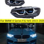 Headlight For BMW 4 Series F32 M3 2013-20 20 HeadLights Laser Style Replacement DRL Daytime Lights Full LED Lens Lighthouse