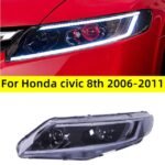 Car Styling Headlights for Honda Civic 8th 2006-2011 Devil's Eye Projector Lens Dynamic Signal DRL Headlamp Beam Accessory