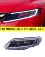 Car Styling Headlights for Honda Civic 8th 2006-2011 Devil's Eye Projector Lens Dynamic Signal DRL Headlamp Beam Accessory