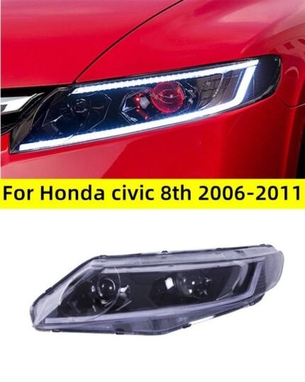 Car Styling Headlights for Honda Civic 8th 2006-2011 Devil's Eye Projector Lens Dynamic Signal DRL Headlamp Beam Accessory