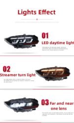 LED Headlights For Ford Mustang Headlight 20 15-20 22 LED Daytime Light Dynamic Animation Dew Turn Signal Light - Image 5