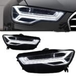 Modified LED Headlight For AUDI A6 C7 Headlights 2012-20 18 C7Pa Matrix Style LED Daytime Lights Dynamic Turn Signal