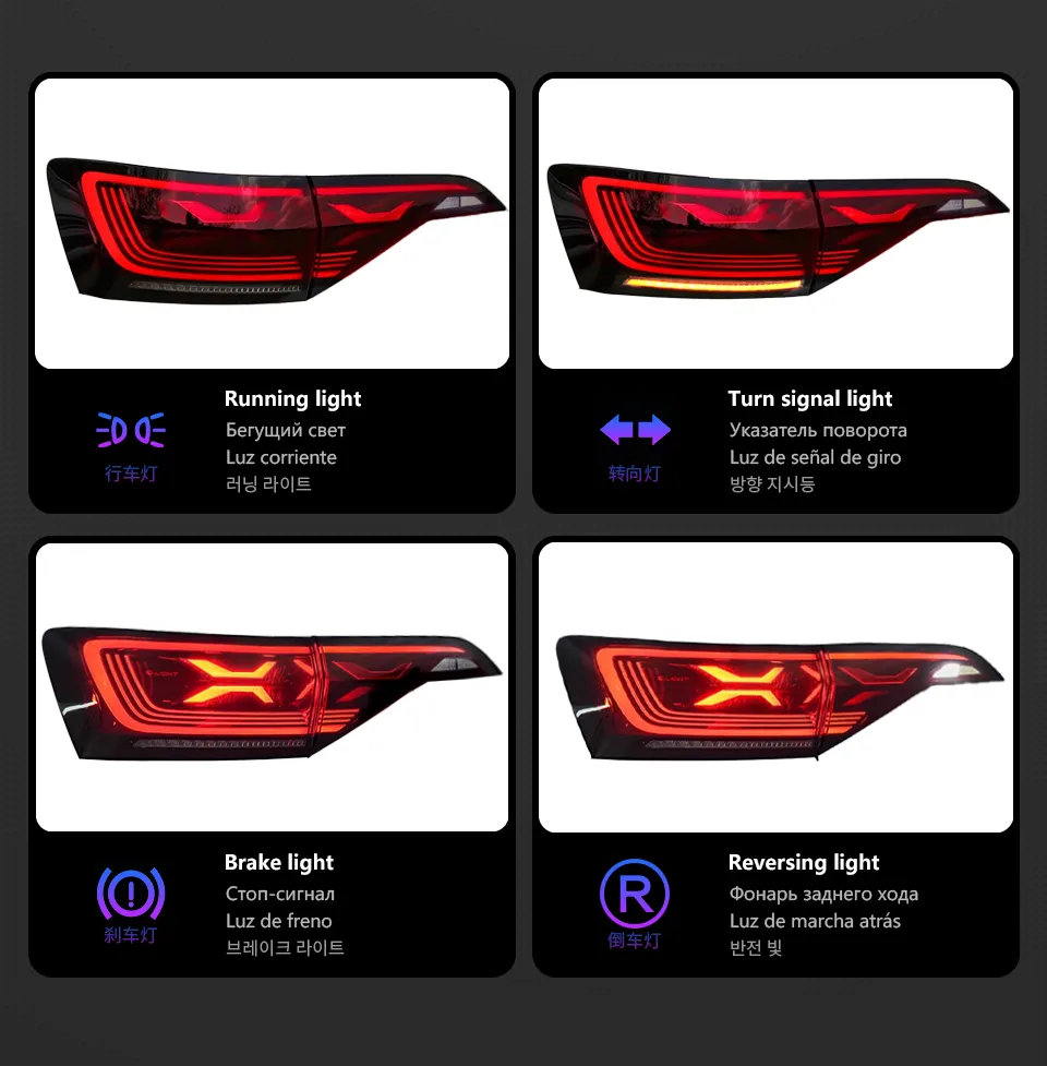 Car Taillight for VW Jetta Tail Light 20 19-20 22 MK7 LED Rear Lamp Golf MK7 Stop DRL Brake Dynamic Signal Lights