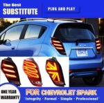 Car Taillight for Chevrolet Spark 2010-20 19 LED Brake Reverse Lights Dynamic Turn Signal Light Tail Lamp Assembly - Image 2