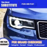 car light parts for JEEP Grand Cherokee LED Headlight 2011-20 16 Compass DRL Turn Signal High Beam Angel Eye headlights