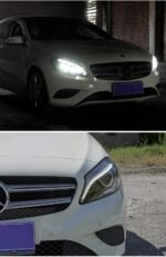 LED Headlight For Mercedes Benz W176 2013-20 18 A45 A180 A200 LED Lens Blue DRL Flow Turn Signal Head Lamp Assembly - Image 3