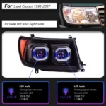 Toyota Land Cruiser Headlights 1998-2007 LC100 Head Lamps DRL Dynamic Turn Signal High Beam Projector - Image 6