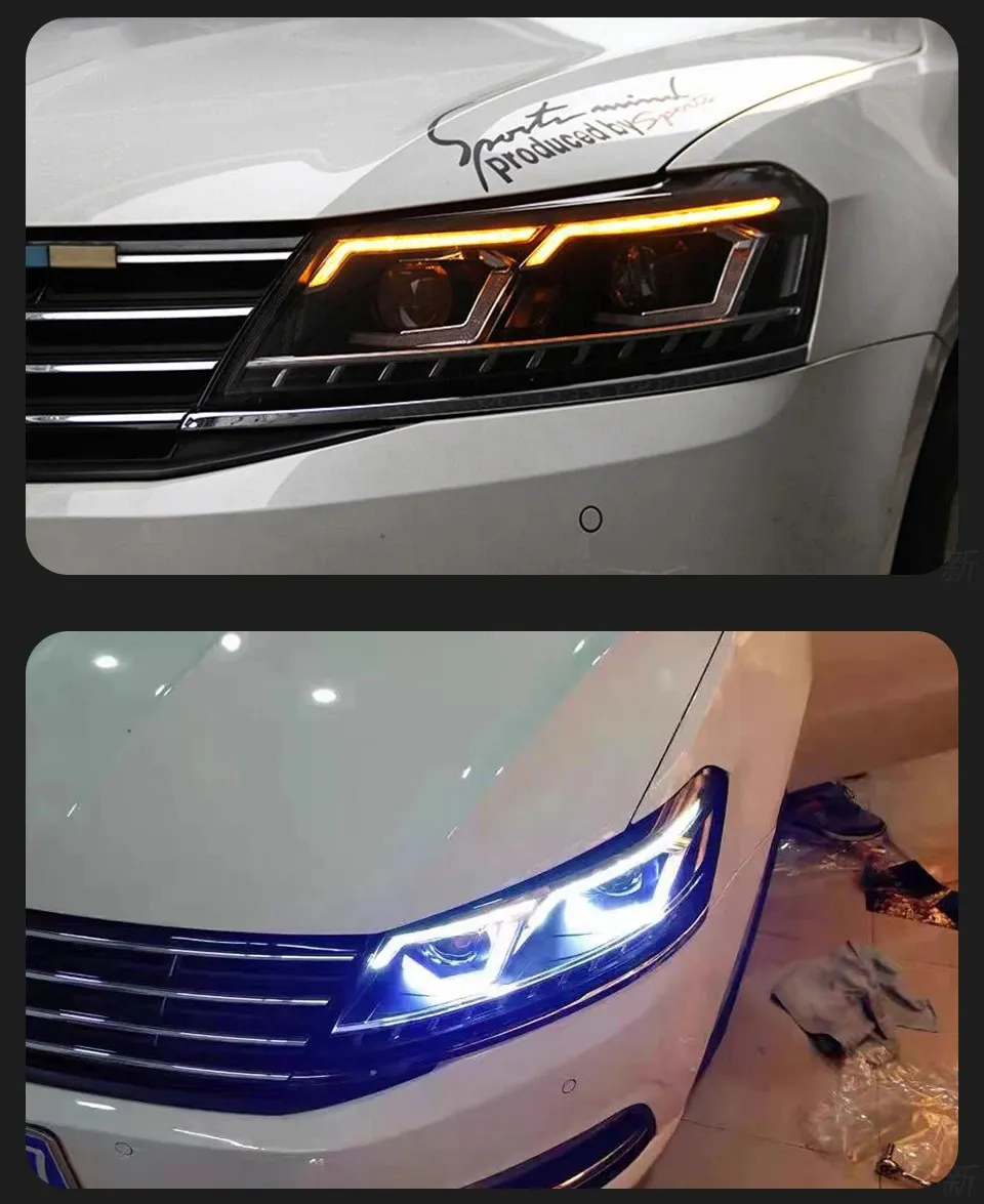 Car Styling for VW Passat B7 Headlights 20 11-20 16 LED Headlight DRL Hid Head Lamp Bi Xenon Projector Lens