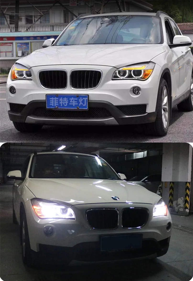 Car Accessory for BMW X1 E84 20 12-20 15 LED Head Lights Fog Lights Day Running Light Highlight Turn Signal Headlights