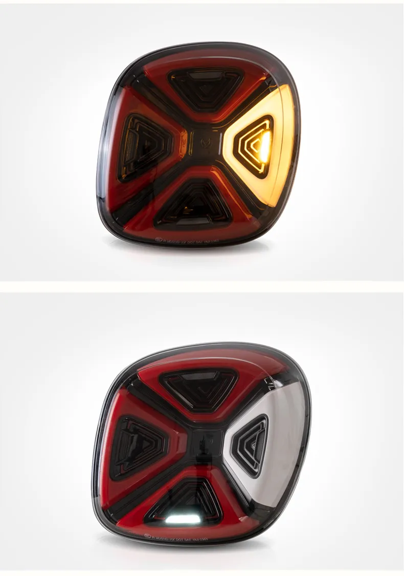Car Tail Lights for BENZ Smart LED Taillight 20 14-20 20 Smart W453 W451 Rear Fog Brake Turn Signal Light