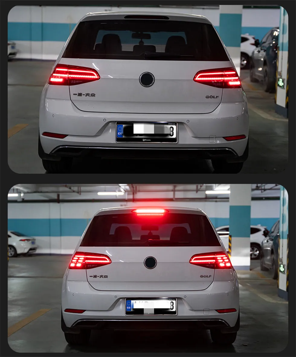 Car Styling Tail Light for VW Golf 7 MK7 MK7.5 20 13-20 20 Taillights Rear Lamp LED Signal Reversing Parking Lights