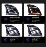 Car Styling Head Lamp for Toyota Prado Full LED Headlight Projector 3 Lens 2004-2009 Front Drl Signal Headlights - Image 3
