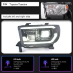 Car Lights Upgrade For Toyota Tundra 2007-2013 All LED Signal Headlights High Beam Parking Lamp Assembly - Image 6