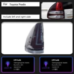 LED Taillamp for Land Cruise Prado 2700 4000 2003-2009 GX460 LED Taillight Back Brake Turn Signals Reverse Lamp - Image 7