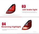 Auto Tail Lights For Ford Fiesta 2009-20 15 LED Street Lights Reversing Highlight Brake Taillight LED Turn Signal Lamp - Image 4