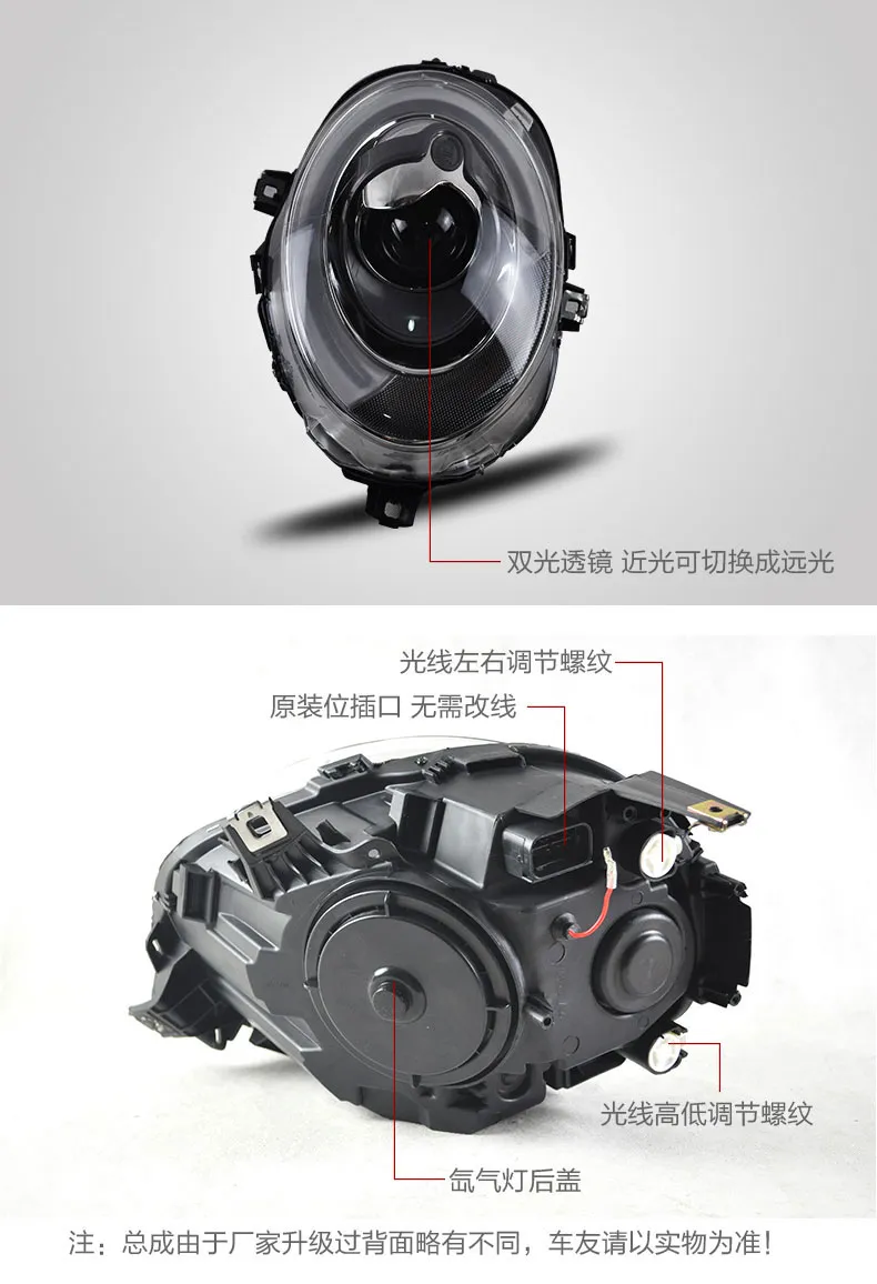 Car Head Lights for MINI COOPER 2014-20 18 F54 F55 F56 Head Lamp Upgrade DRL Dynamic Signal Lamp Head light Assembly
