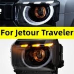Car Headlights For Jetour Traveler Head Lights Modified Defender Style LED Streamer Signal Laser Headlights
