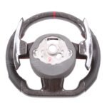 Replacement Real Carbon Fiber Steering Wheel For Audi A1 A2 A3 A4 A5 S3 S4 RS3 RS4 RS5 RS6 RS7 S line - Image 2