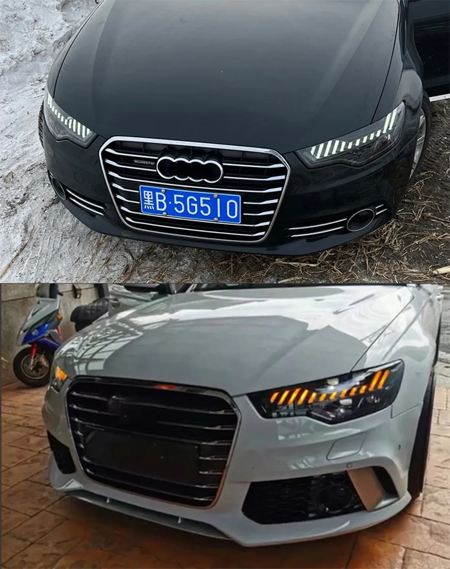 Car Lights For Audi A6 C7 20 12-20 15 LED Auto Headlights Assembly Upgrade A7 Design Dynamic Lamp Tool Accessories Kit